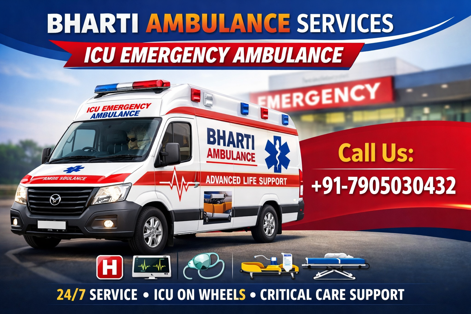 ICU Emergency Ambulance